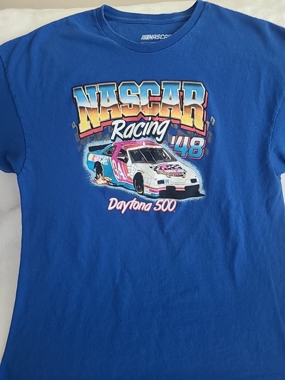 Nascar Blue Men's XL Racing '48 Daytona 500 Graphic Tee Short Sleeve - Picture 7 of 7